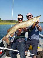 RON HOHS WITH A GREAT TROPHY PIKE