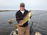 How about a Walleye on a fly! We can catch anything on a fly at Lakers