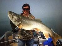 Karmen with her personal best. 31lb laker